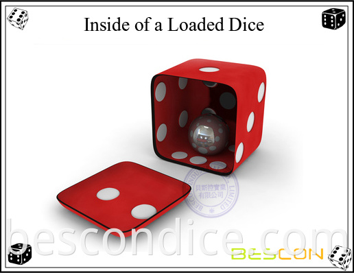 inside of a loaded dice